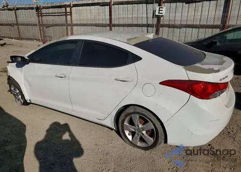 2013 Hyundai Elantra Gls из США, поврежденный, VIN 5NPDH4AE6DH365710